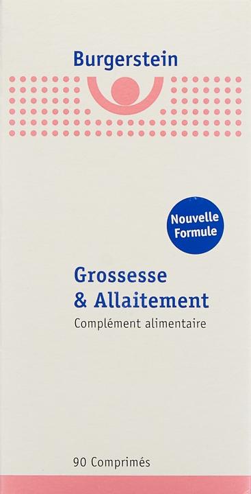 Label énergétique Burgerstein Grossesse et allaitement (90 comprimés) (1 pièce(s), Cachets, 166 g)