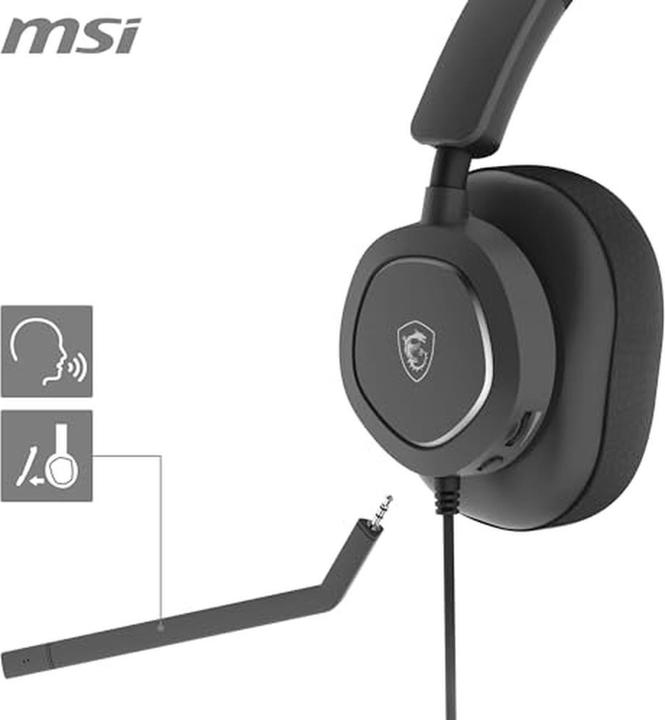 Actual product image MSI GAMING Headset MAESTRO 300 OS3-8ZC8001-000 retail (Cable)