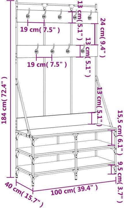 Image du produit vidaXL Kleiderständer