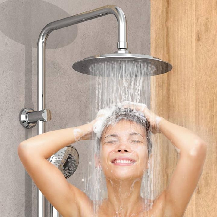 Actual product image Eisl Rain shower Bathroom overhead shower set chrome for gluing Shower system Rain shower DX12009