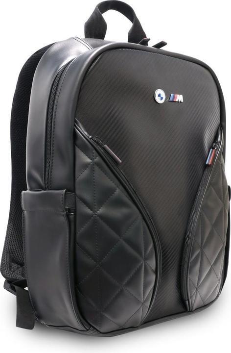 Actual product image BMW Backpack Carbon Pockets & Metal Logo 16" black