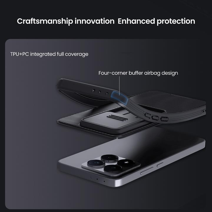 Actual product image Nillkin Back panel cover Xiaomi - CamShield PRO Hard Case for Xiaomi 14T Black (Xiaomi 14T)