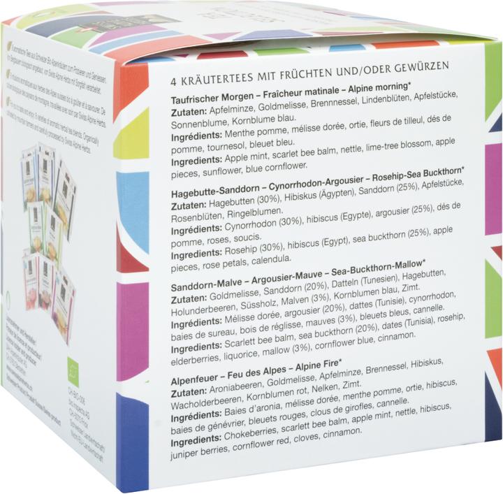 Nährwerte und Zutaten Swiss Alpine Herbs Tee-Selection (36 g)