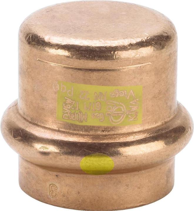 Actual product image Viega Cap Profipress G 2656 15mm, copper, SC-Contur (Closing cap)