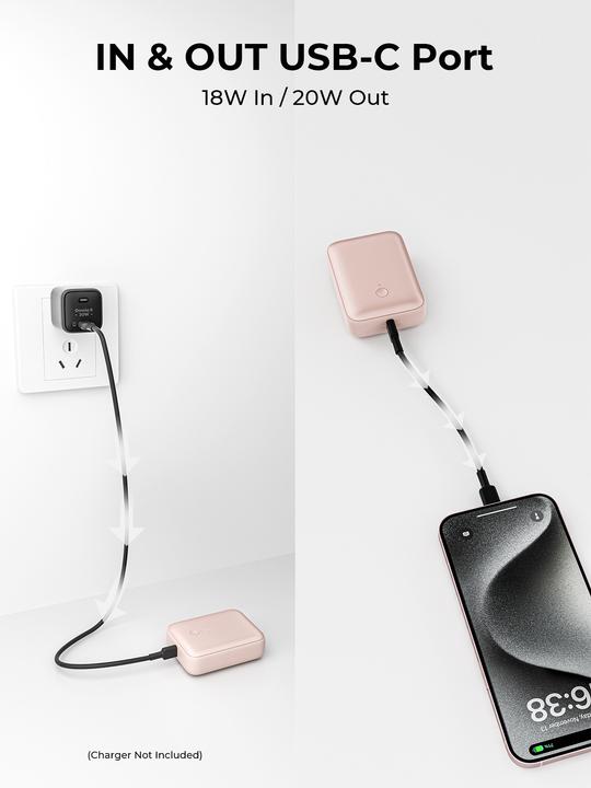 Actual product image Aukey Spark Mini (10000 mAh, 20 W, 37 Wh)