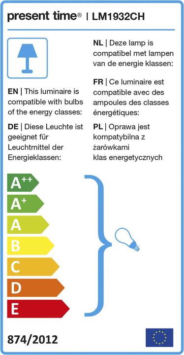 Etichetta energetica Leitmotiv Soffiato (E27)