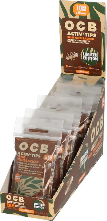 Produktbild OCB Activ Filter Slim, unbleached, Limited Edition
