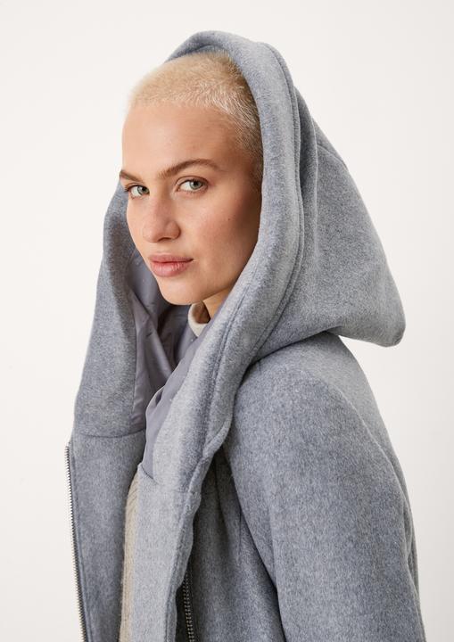 Immagine prodotto S.Oliver Outdoor-Mantel Kapuzenmantel aus flauschigem Wollmix