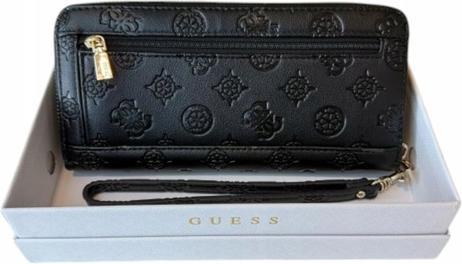 Produktbild Guess Zarela Slg Grosse Damen-Geldbörse mit Reissverschluss, Schwarz