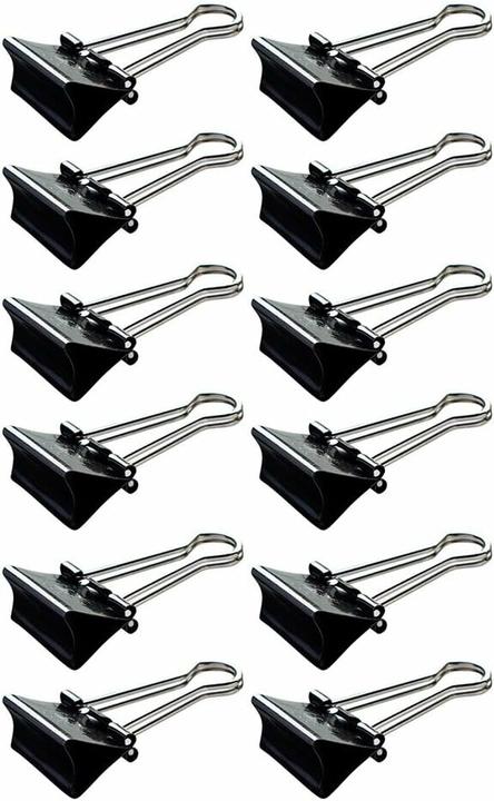 Actual product image Maul Foldback clip, black, (W)16 mm, clamping width: 5 mm (12x)
