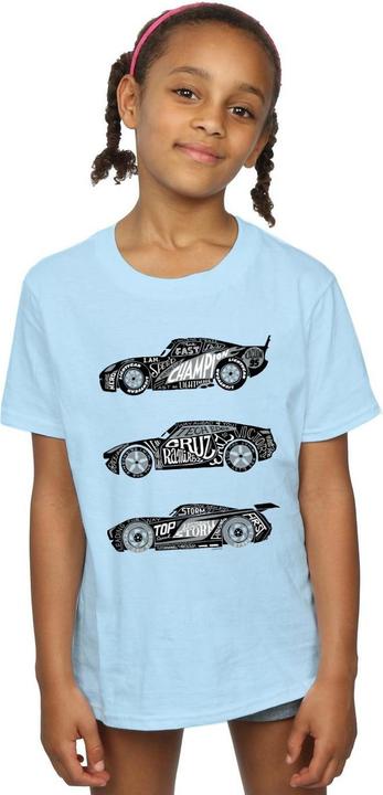 Image du produit Disney - T-shirt CARS TEXT RACERS - Fille (140, 146)