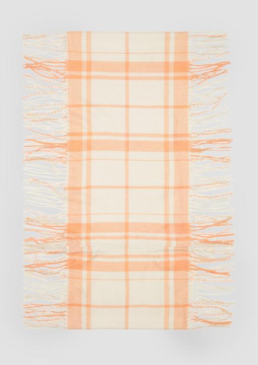 Image du produit s.Oliver Snood Karierter Loop-Schal mit Fransen