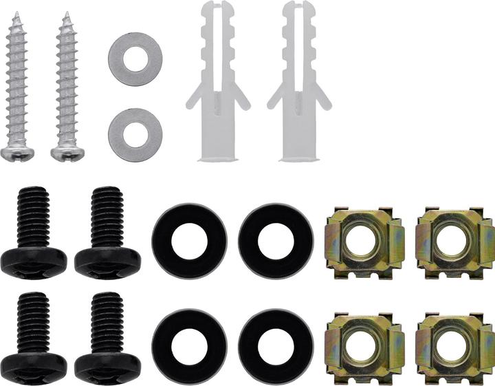 Actual product image InLine ® 10" Mini Rack zur Wandmontage, 1HE, 15,2cm Tiefe, schwarz (1 RU, 10 inch rack)