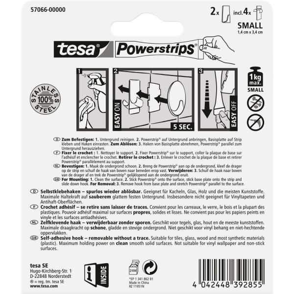 Actual product image tesa Metal hook SMALL