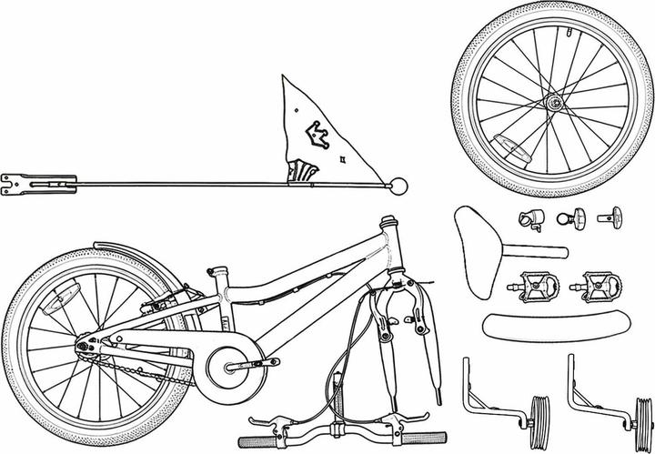Produktbild vidaXL Kinderfahrrad (14")
