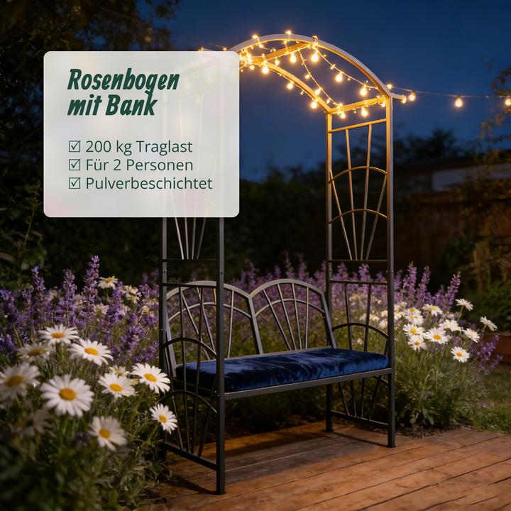 Produktbild Relaxdays Rosenbogen