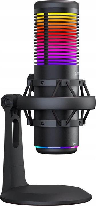 Rampage Bemol RGB black / desktop microphone / capacitive / mini-jack 3.5 mm / USB-C