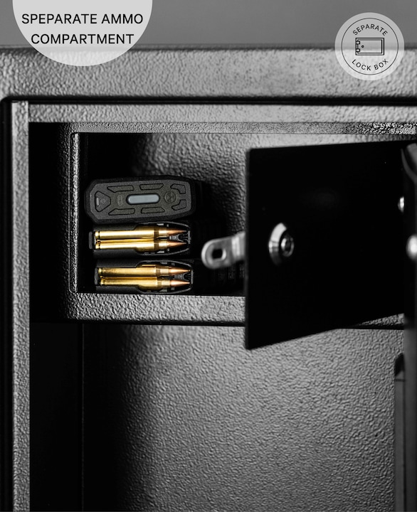 Image du produit Paladin Coffre-fort pour armes avec lecteur d'empreintes digitales