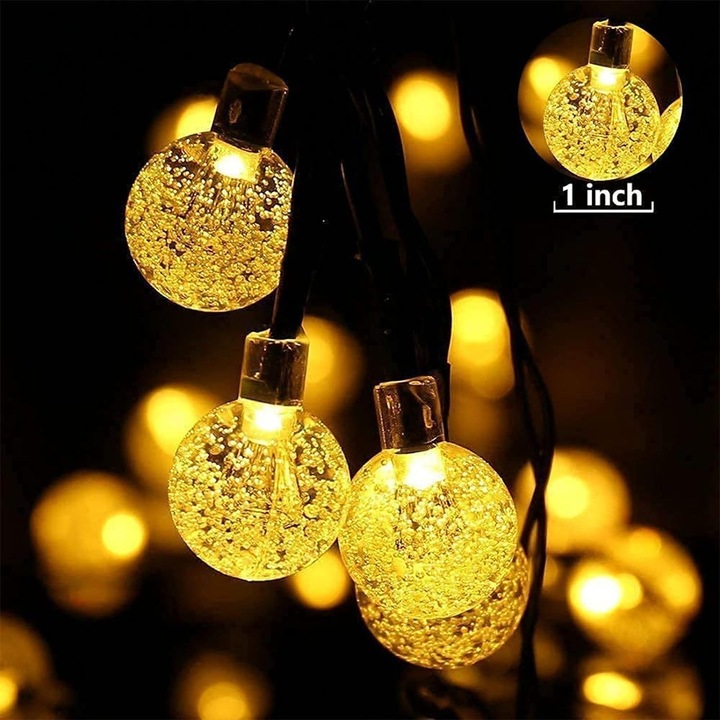Actual product image Lumina Swiss Solar LED fairy lights crystal (11 m)