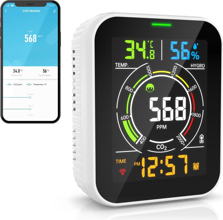 Produktbild Brandson CO2-Messgerät Luftqualitätsprüfer