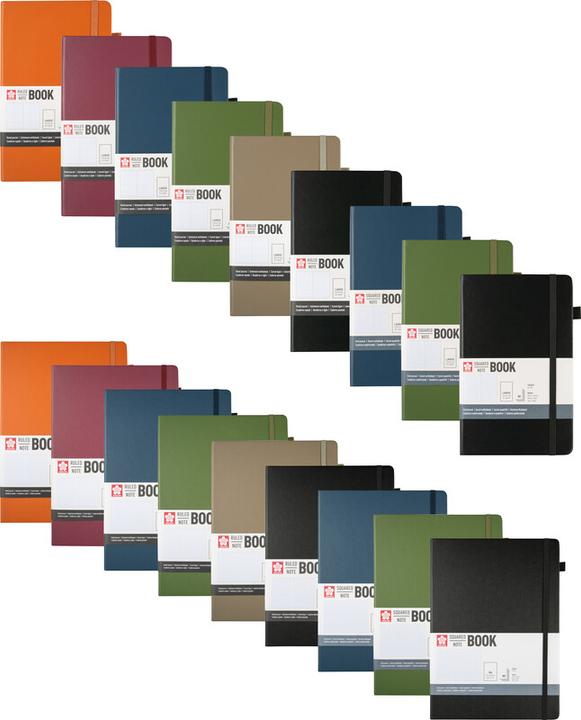 Actual product image Sakura Notizbuch (A4, Checked, Hardcover)