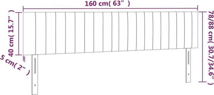 Immagine prodotto vidaXL Carolin (160 x 5 x 88 cm)