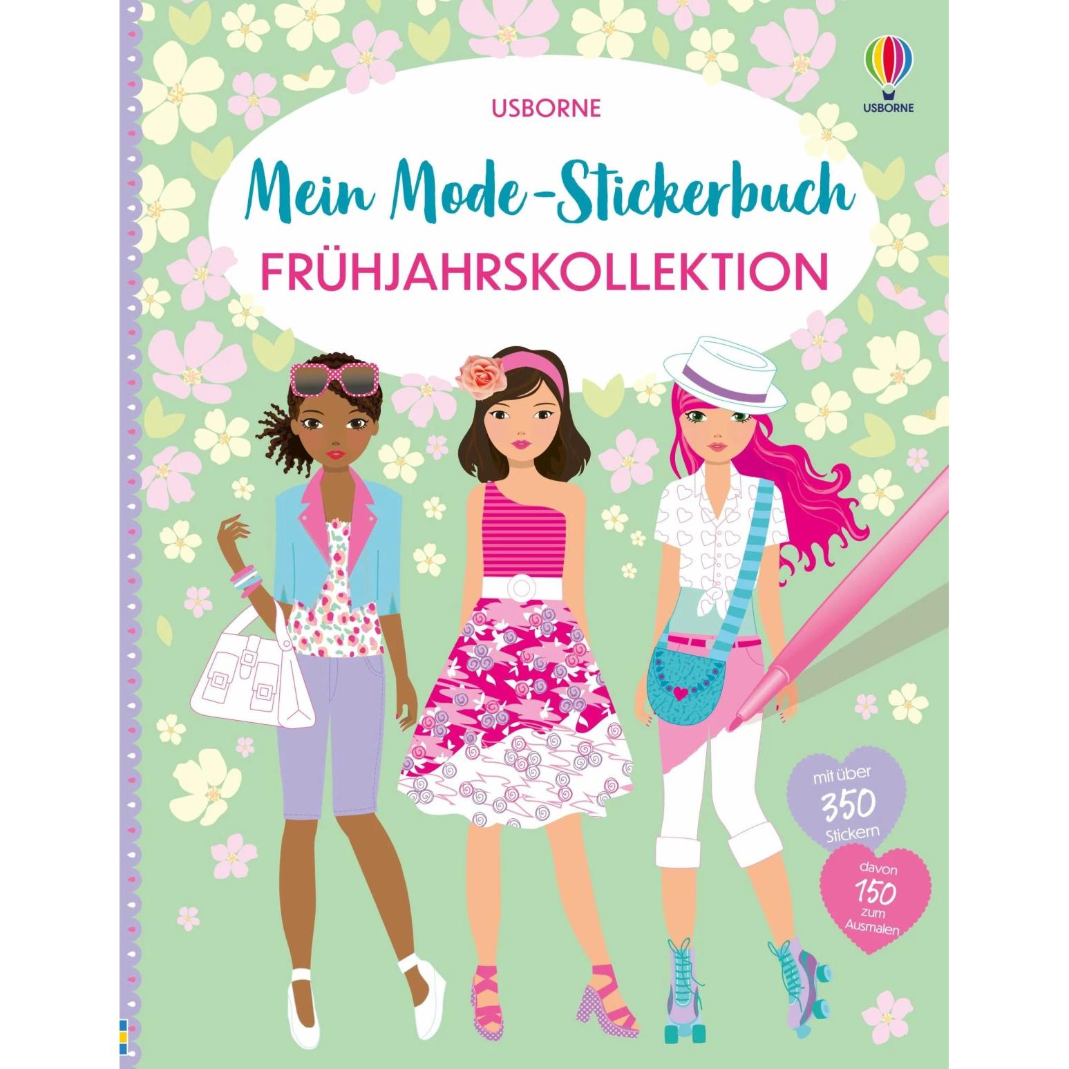 Usborne Publishing, Sticker, Mein Mode-Stickerbuch: Frühjahrskollektion