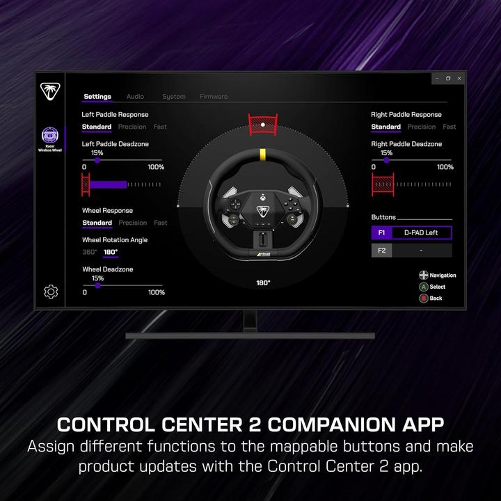 Produktbild Turtle Beach Racer - Wireless Wheel (Windows, Xbox One S, Xbox One X, Xbox Series S, Xbox Series X)