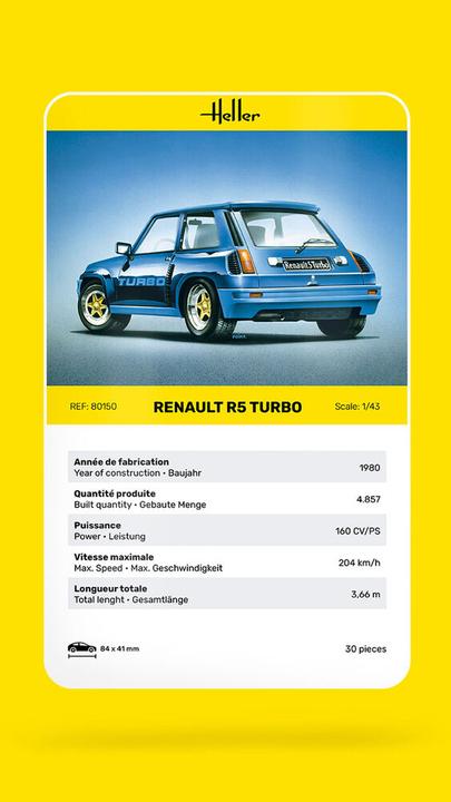 Immagine prodotto Heller Renault R5 Turbo