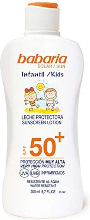 Immagine prodotto Babaria BAMBINI LECHE PROTECTORA SPF50+ 200ML (Latte solare, SPF 50, 200 ml)