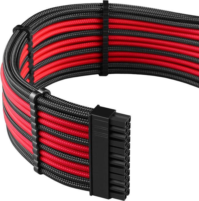 Actual product image CableMod C-Series Pro ModMesh 12VHPWR Cable Kit for Corsair RM, RMi, RMx (Black Label) - black/red