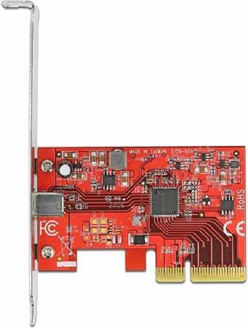 Actual product image Delock PCI Express Card USB 3.2 Gen2x2 - 1x USB-C