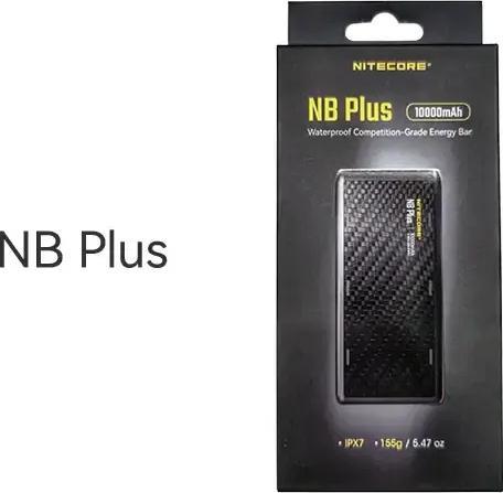 Productafbeelding Nitecore NB Plus 10000mAh Waterproof Energy Bar Powerbank (10000 mAh, 22.50 W, 38.50 Wh)