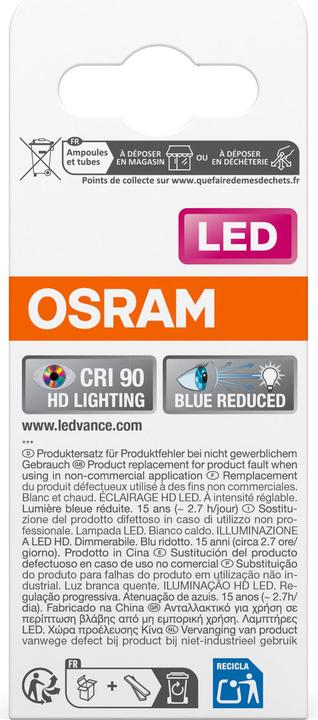 Image du produit Osram LED Superstar Plus Classic P Filament (E14, 300 lm, 6 x)