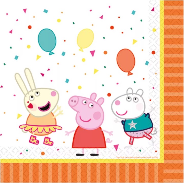Produktbild Amscan DUPLIKAT Peppa (16 x, 33 x 33 cm)