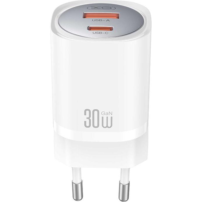 Thumbnail - xO Wandladegerät CE21 PD 33W 1x USB-C 1x USB weiss + Kabel USB-C - USB-C (30 W), USB Ladegerät, Weiss