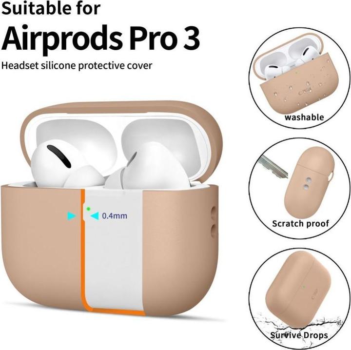 Produktbild Tech-Protect Silikon Apple Airpods Pro 3 Kaffee Latte (Kopfhörer Hülle)