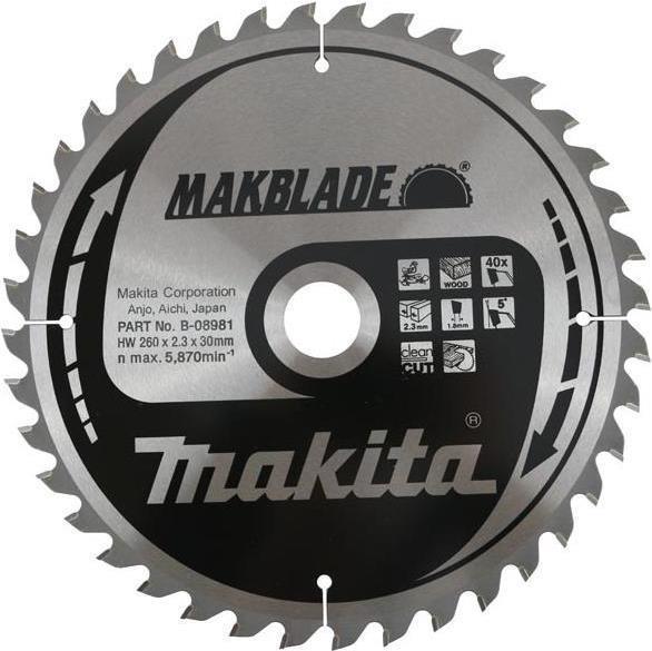 Produktbild Makita Kreissäge 260x30x 40 Zähne