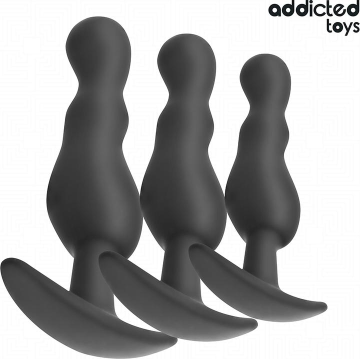 Actual product image Addicted toys - 3ER-SET ANALPLUG MODELL 1