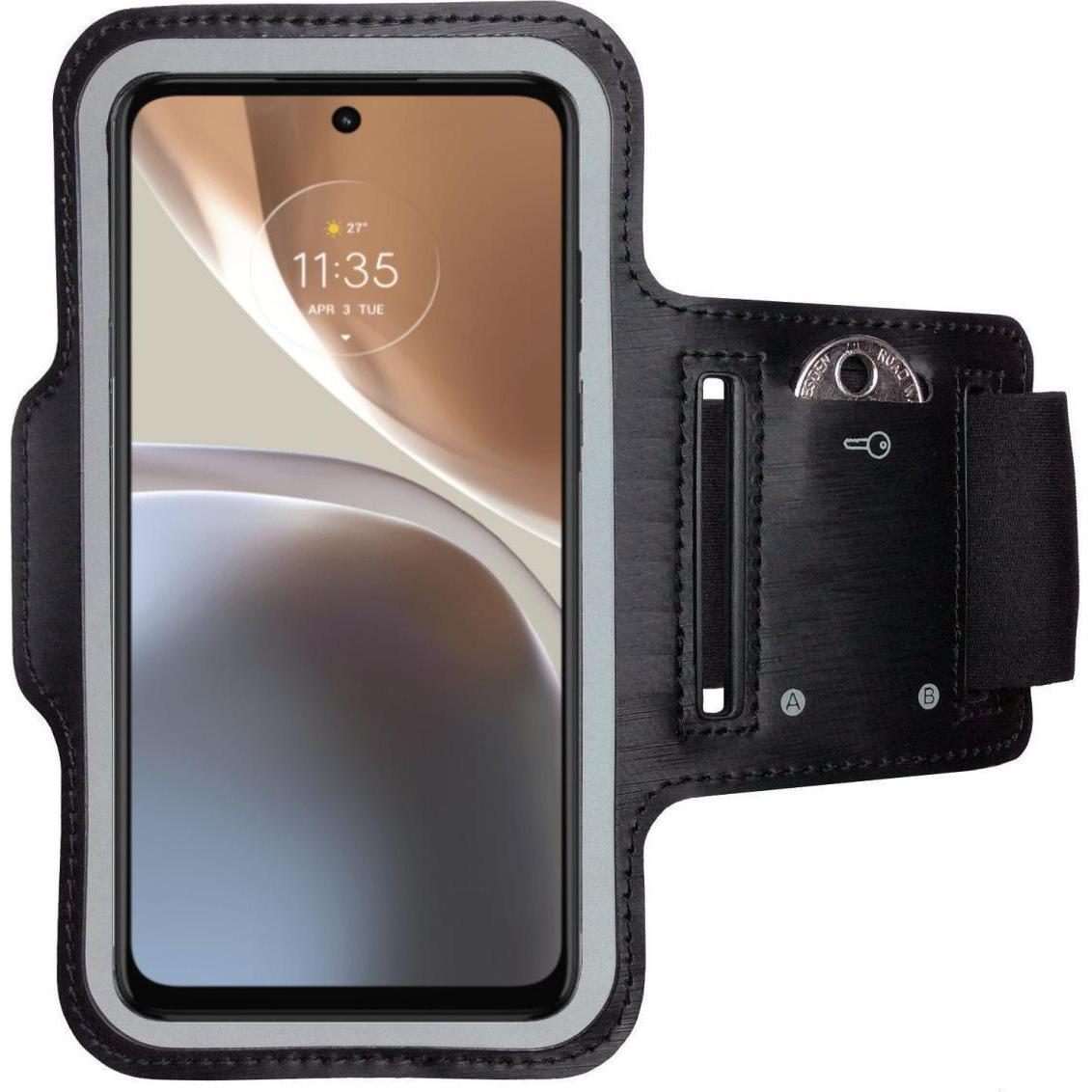 CoverKingz Sportarmband für Motorola moto e40, Smartphone Sportarmband, Schwarz