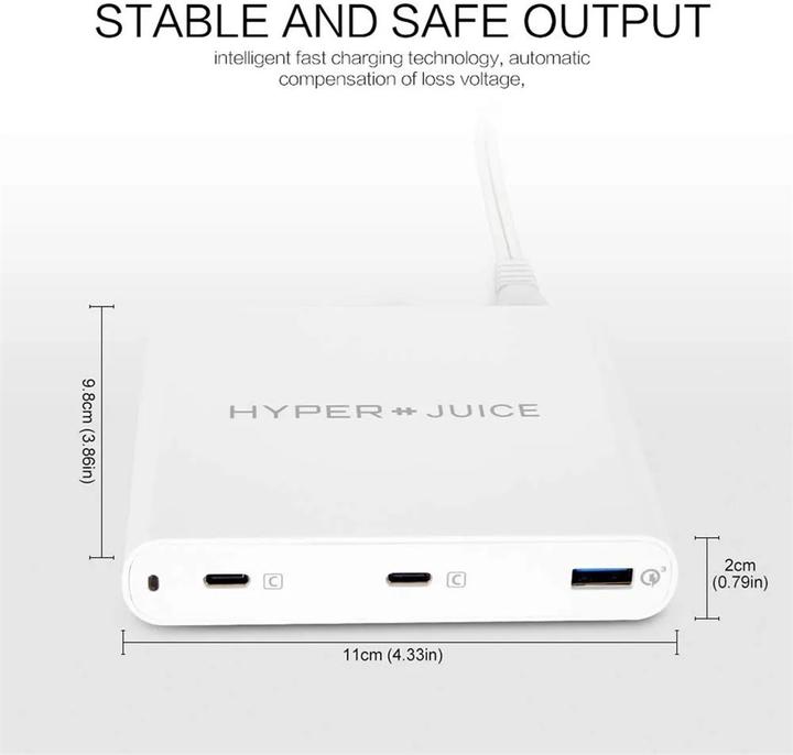 Image du produit Hyper Alimentation électrique Hyperjuice Dual USB-C/USB-A (87 W)