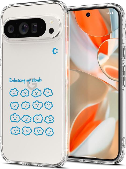 Actual product image Spigen Google Pixel 9 / 9 Pro Case Ultra Hybrid Cloudy (Google Pixel 9 Pro)