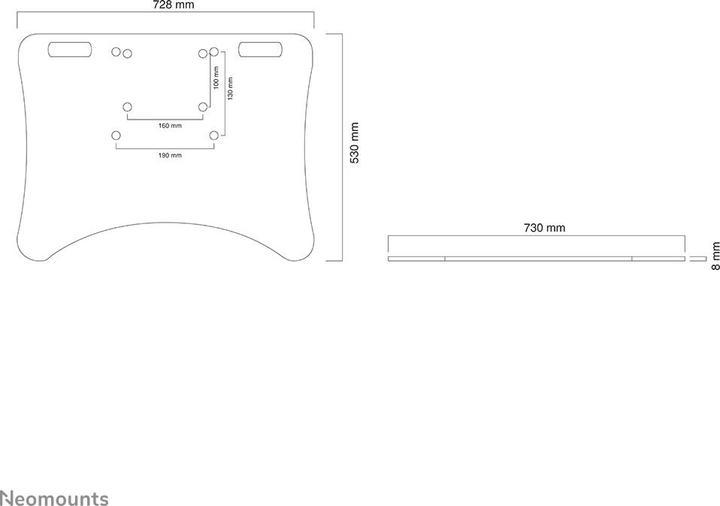 Produktbild Neomounts BOS Flachbildschirmbodenplatte PLASMA-M2500FPLATE (Boden)