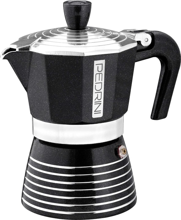 Produktbild Pedrini Infinity Rock Espressokocher Aluminium Anthrazit Metallic 2 Tassen (2 T.)