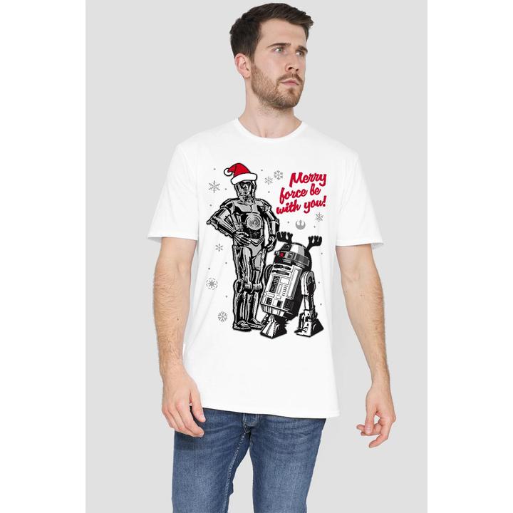 Produktbild Star Wars Merry Christmas Droids TShirt (L)