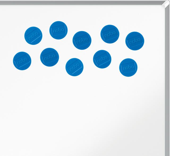 Actual product image Nobo Magnet round 32mm 1915299 blue 10 pieces (10 x)