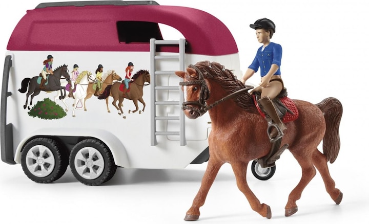 Productafbeelding Schleich Avontuur met auto en paardentrailer