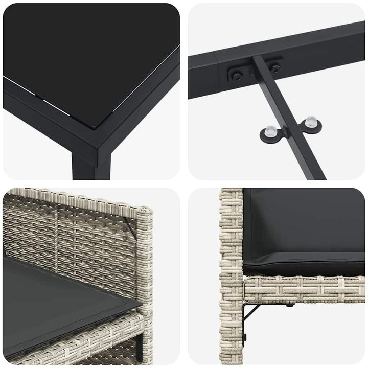 Produktbild vidaXL Garten Essgruppe (80 x 80 x 73 cm)