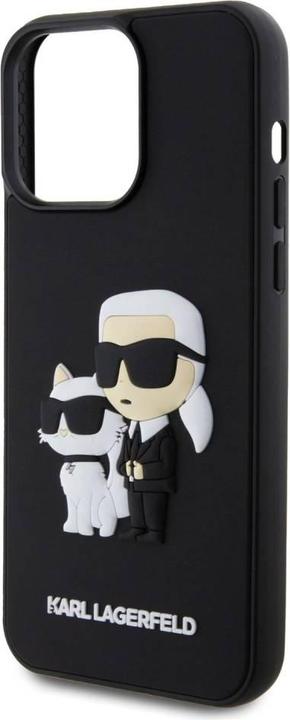 Actual product image Karl Lagerfeld 3D Rubber Karl and Choupette Case for iPhone 14 Pro Max Black (Apple iPhone 14 Pro Max)