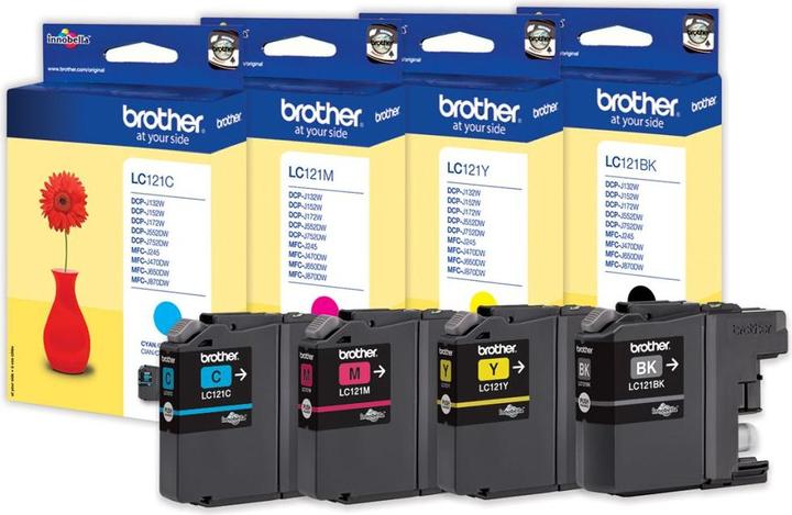 Actual product image Brother LC-121VALBP Multipack (M, C, Y, FC)